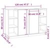 vidaXL Buffet Marron miel 120x35x80 cm Bois massif de pin