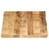 vidaXL Dessus de table bord vivant 120x60x2,5 cm bois de manguier brut