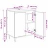 vidaXL Buffet Ch&ecirc;ne noir 60 x 35 x 70 cm Bois d'ing&eacute;nierie