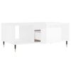 vidaXL Table basse Blanc brillant 90x50x36,5 cm Bois d'ing&eacute;nierie