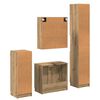 vidaXL Ensemble de mobilier de salle de bain 4 pcs Ch&ecirc;ne artisanal