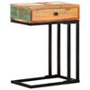 vidaXL Table d'appoint en U 45x30x61 cm Bois de récupération massif