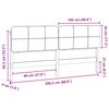 vidaXL T&ecirc;te de lit capitonn&eacute;e Marron et gris clair 200 cm Pin massif