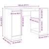 vidaXL Bureau ch&ecirc;ne sonoma 120x42x76 cm bois d'ing&eacute;nierie