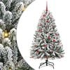 vidaXL Sapin de No&euml;l artificiel 150 cm 150 LED Blanc chaud