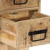 vidaXL Table de chevet 60x32x80 cm bois massif de manguier brut