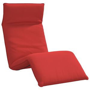 vidaXL Transat pliant rouge 175 x 54 x 8,5 cm tissu Oxford