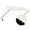 vidaXL Auvent r&eacute;tractable avec LED 350x150 cm Cr&egrave;me