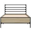 vidaXL Cadre de lit sans matelas ch&ecirc;ne sonoma 90x190 cm