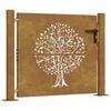 vidaXL Porte de Jardin 100 x 75 cm Noir Verrouillable