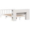 vidaXL Lit biblioth&egrave;que sans matelas blanc 135x190 cm bois pin massif