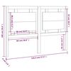 vidaXL T&ecirc;te de lit Blanc 145,5x4x100 cm Bois massif de pin