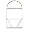vidaXL Porte-b&ucirc;ches aspect bois 120x45x210 cm acier galvanis&eacute;