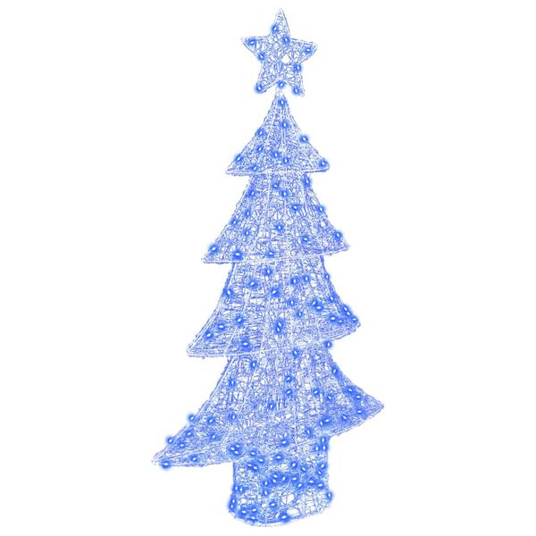 vidaXL Sapin de No&euml;l avec 160 LED Bleu 150 cm Acrylique