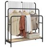 vidaXL Porte-v&ecirc;tements avec &eacute;tag&egrave;re Ch&ecirc;ne Sonoma 90 x 30 x 100,5 cm