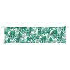 vidaXL Coussins de banc de jardin lot de 2 motif de feuilles