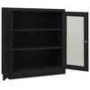 vidaXL Armoire de bureau et jardini&egrave;re Anthracite 90x40x128 cm Acier