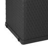 vidaXL Bo&icirc;te de stockage de jardin Anthracite 120x56x63 cm PP Rotin