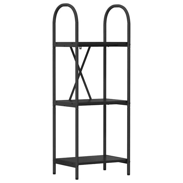 vidaXL &Eacute;tag&egrave;re Ch&ecirc;ne noir 40 x 30 x 109 cm Bois d'ing&eacute;nierie