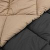 vidaXL Duvet d'&eacute;t&eacute; simple Anthracite et Taupe 200 x 135 cm Microfibre