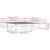vidaXL Cadre de lit sans matelas blanc 135x190 cm bois massif
