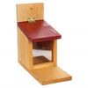 FLAMINGO Maison d'alimentation &eacute;cureuils 12x27x24 cm Naturel/bordeaux