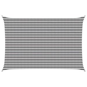 vidaXL Voile d'ombre Anthracite et blanc 4 x 5 m HDPE