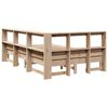 vidaXL Lit biblioth&egrave;que sans matelas 160x200 cm bois massif de pin