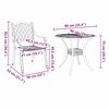 vidaXL Ensemble de salle &agrave; manger pour jardin 7 pcs Bronze