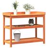 vidaXL Table de rempotage avec &eacute;tag&egrave;res marron bois massif de pin
