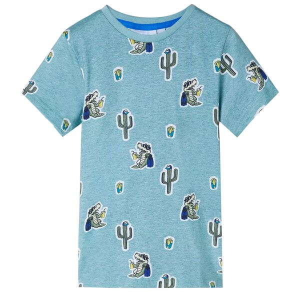 T-shirt pour enfants m&eacute;lange vert clair 116