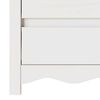 vidaXL Cabinet de chevet avec tiroir Drammen Blanc 45 x 35 x 56 cm