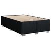 vidaXL Sommier &agrave; lattes de lit et matelas Noir 80x200 cm Tissu