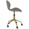 vidaXL Chaise pivotante &agrave; manger Gris clair Velours