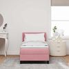 vidaXL Lit &agrave; ressorts avec matelas Rose 200 x 80 cm Velours