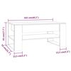 vidaXL Table basse Ch&ecirc;ne marron 102x55x45 cm Bois d'ing&eacute;nierie