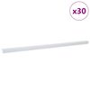 vidaXL Nez de marche 30 pcs Argent&eacute; 67 x 3 x 2 cm Aluminium