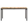 vidaXL Table de salle &agrave; manger 160x80x76 cm Bois de manguier brut
