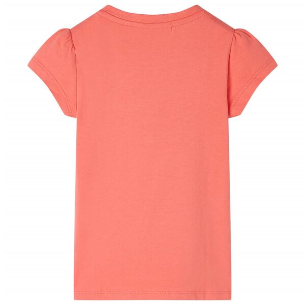 T-shirt enfant &agrave; manches courtes corail 104