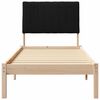 vidaXL Cadre de lit avec t&ecirc;te de lit Marron 80 x 200 cm Pin massif