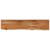 vidaXL &Eacute;tag&egrave;re murale rectangulaire massif acacia bordure assortie