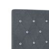 vidaXL T&ecirc;te de lit LED avec t&ecirc;te de lit Gris fonc&eacute; 200 cm Polyester