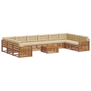 vidaXL Ensembles de canap&eacute;s 11 pc Naturel et Beige