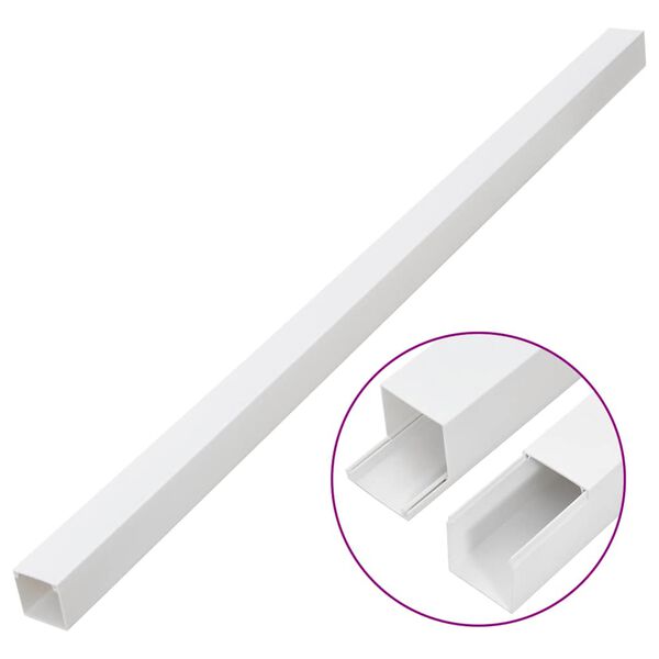 vidaXL Goulotte de c&acirc;ble 33x33 mm 30 m PVC