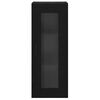 vidaXL Meuble mural Ch&ecirc;ne noir 34,5 x 34 x 90 cm