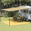vidaXL Tapis de tente 400x400 cm Beige