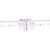 vidaXL Kit de quincaillerie de porte coulissante 200 cm Acier Noir