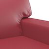 vidaXL Canap&eacute; &agrave; 2 places Rouge bordeaux 120 cm Similicuir