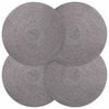 vidaXL Placemets en jute 4 pc Gris 100 % jute Tossa