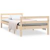 vidaXL Cadre de lit sans matelas cire marron 90x200 cm bois pin massif